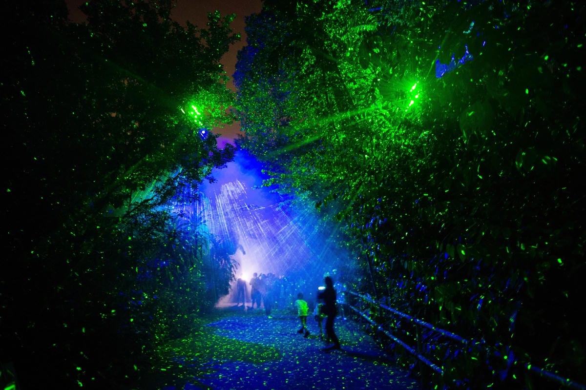 【新加坡自由行】亞洲第一座夢幻絕美「幻光雨林」之夜 Rain